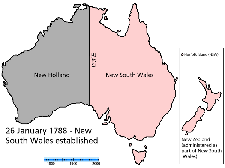 Evolution of Australian colonial and state boundaries